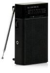 Audiobox RX-3 AM/FM/SW Portable Pocket Size Radio with Telescoping Antenna Black