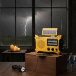 Kaito KA500 AM FM Shortwave Solar Crank Emergency Weather Alert Radio Yellow