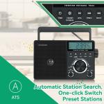 TR635 Portable Shortwave Radio AM FM Digital Radio ANT Antenna Jack Senior Gift