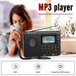 V115 Portable Radio,AM/FM/SW Digital Stereo Radio Rechargeable For Senior Gift