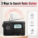V115 Portable Radio,AM/FM/SW Digital Stereo Radio Rechargeable For Senior Gift