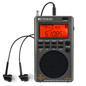 TR110 Shortwave Radio Full Band Radio AM/FM/SW/MW/AIR/CB/VHF(UHF)/WX/UBD/Ham
