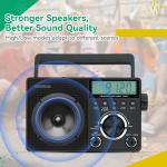 TR635 Portable Shortwave Radio AM FM Digital Radio ANT Antenna Jack Senior Gift