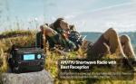 Kaito KA600 Weather NOAA Emergency Radio Crank Solar Powered AM FM SW Flashlight