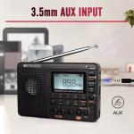 V115P Portable Radio,AM FM SW WB Radio,Digital Stereo Radio With Bluetooth Gift