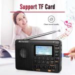 V115P Portable Radio,AM FM SW WB Radio,Digital Stereo Radio With Bluetooth Gift