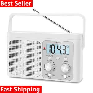 Compact AM FM Shortwave Radio with Strong Reception - Perfect for Seniors & Kids
