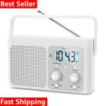 Compact AM FM Shortwave Radio with Strong Reception - Perfect for Seniors & Kids