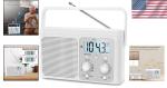 Compact AM FM Shortwave Radio with Strong Reception - Perfect for Seniors & Kids