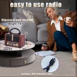 Retro Portable Radio AM FM SW 3 Band,Usb Charging, Shortwave Radio with Bluetoot