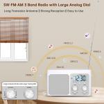 Compact AM FM Shortwave Radio with Strong Reception - Perfect for Seniors & Kids