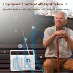 Compact AM FM Shortwave Radio with Strong Reception - Perfect for Seniors & Kids