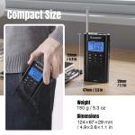 Raddy RF886 Shortwave Radio | AM/FM/SW/VHF/WB | Bluetooth Connection