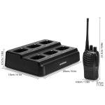 6Pack Baofeng BF-888S Two-way Radio + 6 way Rapid Charging Dock