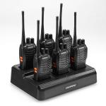 6Pack Baofeng BF-888S Two-way Radio + 6 way Rapid Charging Dock
