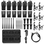 6Pack Baofeng BF-888S Two-way Radio + 6 way Rapid Charging Dock