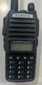 Baofeng UV-82 5W Dual Band FM Tranceiver Radio Walkie Talkie, Black Untested