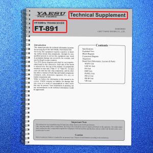 YAESU FT-891 TRANCEIVER TECHNICAL MANUAL - LARGE FOLD-OUT PAGES - SPIRAL BIND