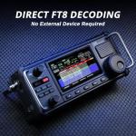 Xiegu X6200 HF Radio Transceiver, Portable HF/50MHz/WFM/AIR Receiver with RF Direct Sampling System, 3200mAh Replaceable Battery, 4" LCD Screen, Supports SSB/CW/AM/NFM/DIGI/WFM Modulations