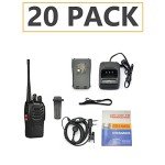 BAOFENG BF-888S Walkie Talkie 20 Pack Walkie Talkies for Team Business School Long Range Rechargeable Handheld Radio (with Headset, 20 PCS)