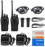 Baofeng BF-888S Ham Two Way Radio Walkie Talkie with Rechargeable Battery and Headphone (20 Pack)