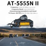 AT-5555N II 10 Meter Radio for Truck, 10 Meter Ham Radio Noise Reduction High Power 60W AM PEP/50W FM/SSB 60W(PEP) Mobile Transceiver with CTCSS/DCS (AT-5555N II)
