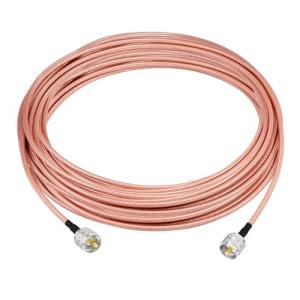 Superbat CB Antenna Cable 50ft Low Loss PL-259 UHF Male to Male RG142 High Power 50 Ohm Coax Cable for CB HAM Radio Antenna Tuner Analyzer Dummy Load SWR Meter