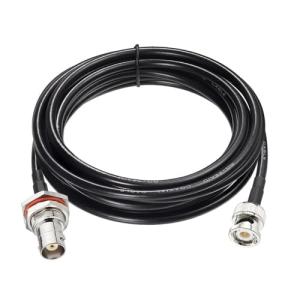 Superbat BNC Cable 50 ohm 50ft BNC Male to Female Bulkhead RG58 Coaxial Cable Extension for UHF/VHF Ham Radio Microphone Antenna Tuner CCTV Amateur Radio etc.