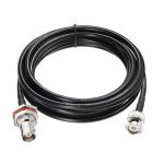 Superbat BNC Cable 50 ohm 50ft BNC Male to Female Bulkhead RG58 Coaxial Cable Extension for UHF/VHF Ham Radio Microphone Antenna Tuner CCTV Amateur Radio etc.