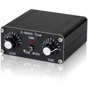 QRP Manual Antenna Tuner Z-Match 3-28MHz for Ham Radio CW, 5W Z-Match Tuner with BNC, Adjust Impedance Matching
