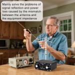 QRP Manual Antenna Tuner Z-Match 3-28MHz for Ham Radio CW, 5W Z-Match Tuner with BNC, Adjust Impedance Matching