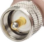 Superbat UHF PL259 Male to PL259 Male Coax Cable 30ft Low Loss 50 ohm CB Coax Cable for Ham Radio CB Amateur Radio Antenna Analyzer SWR Meter Tuner Dummy Load