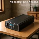 ATU-130 Antenna Tuner, 1.8-50MHz HAM Radio Antenna Tuner, 200W Micro Shortwave Automatic Antenna Tuner for Home Vehicle Field Radio Use, 10-15VDC OLED Display