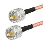 Superbat CB Antenna Cable 50ft Low Loss PL-259 UHF Male to Male RG142 High Power 50 Ohm Coax Cable for CB HAM Radio Antenna Tuner Analyzer Dummy Load SWR Meter