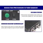 Automatic Antenna Tuner ATU-100 Mini Tuner with 0.96in OLED Display for Ham Radio 1.8-55MHz Aluminum Alloy Housing Antenna Matching Unit for Radio Equipment