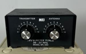 Vintage MFJ Enterprises 6 Meter Ham Radio Antenna Tuner Model MFJ-903 50-54 MHz