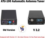 Reliable V3.2 ATU-100 EXT Antenna Tuner, 1.8-55MHz Frequency for Enhanced Signal