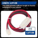 Anina T-Shape DC Cord Car Power Cable, 6.5ft CB Mobile Radio Connector Cable with 15A Fuse for YAESU FT-7800R FT-7900R FT-8900R FT-2600 Kenwood TM-741 TM-G707 TM271 TM281 BTECH ICOM ALINCO ANYTONE