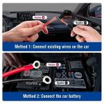 Anina T-Shape DC Cord Car Power Cable, 6.5ft CB Mobile Radio Connector Cable with 15A Fuse for YAESU FT-7800R FT-7900R FT-8900R FT-2600 Kenwood TM-741 TM-G707 TM271 TM281 BTECH ICOM ALINCO ANYTONE