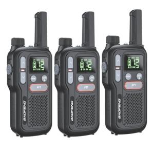 3x Baofeng GT-18 License Free FRS Radio Walkie Talkie Transceiver 22CH NOAA