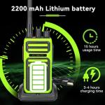 Retevis RB17A Two Way Radios Long Range,GMRS Repeater Capable,2200mAh, Emergency Preparedness,Walkie Talkie with Earpiece,2 Way Radio for Security,School,Hunt（4 Pack）