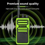 Retevis RB17A Two Way Radios Long Range,GMRS Repeater Capable,2200mAh, Emergency Preparedness,Walkie Talkie with Earpiece,2 Way Radio for Security,School,Hunt（4 Pack）