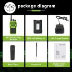 Retevis RB17A Two Way Radios Long Range,GMRS Repeater Capable,2200mAh, Emergency Preparedness,Walkie Talkie with Earpiece,2 Way Radio for Security,School,Hunt（4 Pack）