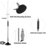 27MHz Heavy Duty Magnetic Mount CB Radio Base Station Antenna Kit Compatible with Mobile/Car Radio Cobra Midland Uniden Maxon President Anytone Car Truck Mobile Handheld CB Radio, Eifagur