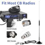 27MHz Heavy Duty Magnetic Mount CB Radio Base Station Antenna Kit Compatible with Mobile/Car Radio Cobra Midland Uniden Maxon President Anytone Car Truck Mobile Handheld CB Radio, Eifagur