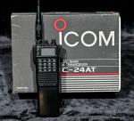 ICOM IC-24AT, Dual Band (2 Meters & 440 MHz) Handheld Transceiver with Extras