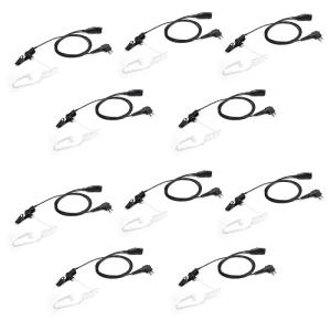 Bommeow 10 Pack BCT15-M1 Earpiece w/Mic Compatible with Motorola CP200D CP100D R2 DEP450 BPR40D CP200 CP185 BPR40 Yaesu FT-65 FT-25 FT-4X/V XiR P3688