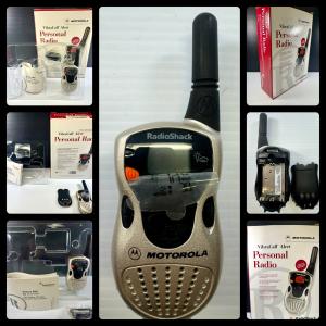 RARE - Radio Shack/Motorola 14 Ch. FRS Radios w/ Belt Clips #21-1854 New in Box