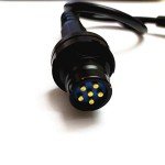 Armorwerx Amplified 6-Pin Radio PTT Adapter Cable Compatible with Baofeng UV-5R, UV-82, etc
