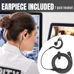 KETELESE T3G IP67 Waterproof Walkie Talkies for Adults, Heavy Duty 2 Way Radios with Earpiece, Three Charging Options, GMRS Radio, USB, NOAA, VOX(2 Pack), Black/Grey